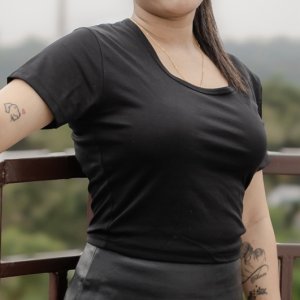 Luxe Black Tee